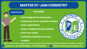 Ace IIT-JAM 2025 Chemistry || Pratishtha-Edu best coaching for preparation of IIT-JAM