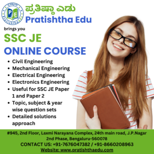 SSC-JE online course by Pratishtha Education | SSC-JE Coaching in Bangalore