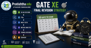GATE XE final revision strategy with PYQs mock tests mistake analysis and formula revision