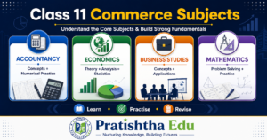 Class 11 Commerce subjects including Accountancy Business Studies Economics