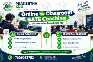 Comparison of online and classroom GATE coaching options